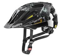 uvex quatro cc MIPS - safe MTB helmet for women and men - MIPS system - washable inner padding - black-jade matt - 52-57 cm