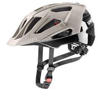 uvex quatro cc - safe MTB helmet for women and men - individually adjustable fit - adjustable visor - oak brown-black matt - 52-57 cm