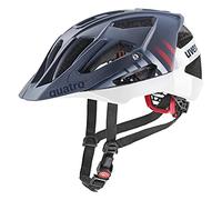 uvex Quatro cc - Secure Mountain Bike Helmet for Men & Women - Individual Fit - Adjustable Shield - Deep Space - White Matt - 56-61 cm