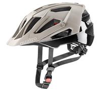 uvex quatro cc - safe MTB helmet for women and men - individually adjustable fit - adjustable visor - oak brown-black matt - 52-57 cm