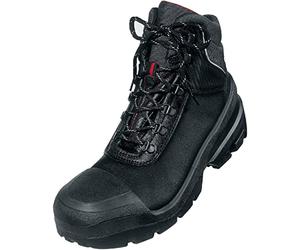 Uvex Quatro Pro Black S3 Safety Boots Steel Toe & Mid-Sole, Black, Size 10.5 UK