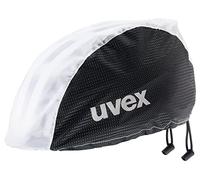 uvex Rain Cap Bike - Wind- & Water-Resistant - Flexible Fit - Black White - S/M