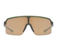 Uvex ramp - sports glasses for adults - 100% UVA-, B, C protection - contrast enhancing - olive matt/mir.gold - one size