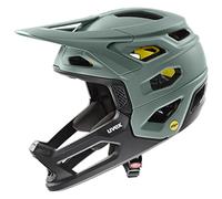 uvex Revolt MIPS - Extremely Lightweight Mountain Bike Helmet for Men & Women - MIPS System - Individual Fit - Moss Green-Black Matt - 57-61 cm