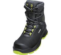 Uvex S3 Safety Work Boots, Size 36, Black & Yellow, 1 Pair