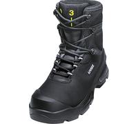 Uvex S3L W11 6877249 Safety Work Boots, Size 49 (EU), Black, 1 Pair