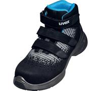 uvex Safety Boot 1 G2 Safety Boot S1 SRC 6832, black silver, 8 UK