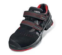 Uvex Safety sneakers / Industrial work boot One 8516 S3, black/red, Width: 11, died. Sizes - black/red 41 EU