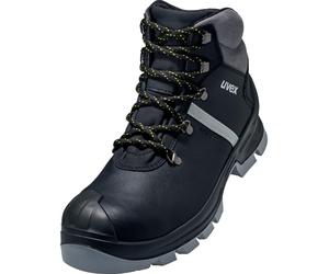 Uvex Sicherheitsschuh Stiefel S3 6510 Schwarz/Grau