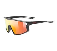 Uvex skyrise jr. - sports glasses for kids - strong UV protection - contrast enhancing - black matt - one size