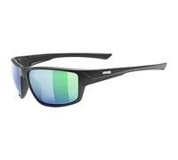 Uvex sportstyle 230 - sports glasses for adults - strong UV protection - contrast enhancing - black mat - one size