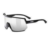 uvex Sportstyle 235 - Sports Sunglasses for Men and Women - Anti-Fog Technology - Comfortable & Non-Slip - Black/Silver - One Size