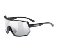 uvex Sportstyle 235 V - Sports Sunglasses for Men and Women - Self-Tinting Lenses - Anti-Fog Technology - Black Matt/Silver - One Size