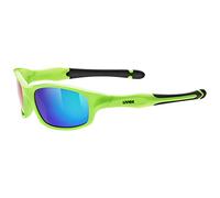 uvex Sportstyle 507 - Sunglasses for Kids - Mirrored Lenses - incl. Headband - Green/Green - One Size