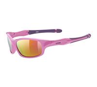 uvex Sportstyle 507 - Sunglasses for Kids - Mirrored Lenses - incl. Headband - Pink Purple/Pink - One Size