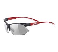 UVEX Sportstyle 802 V Black/Red/White/Smoke Cycling Glasses