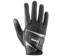 uvex Sumair - Flexible Riding Gloves for Men and Women - Durable - Breathable Material - Black-Silver - 6.5