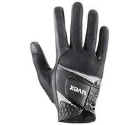 uvex Sumair - Flexible Riding Gloves for Men and Women - Durable - Breathable Material - Black-Silver - 8.5