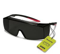 Uvex Super F OTG 9169 Sunglasses for Glasses Wearers - Protection Against Infrared, UV, Welding - Eye Protection for HPL/IPL Hair Removal - Without