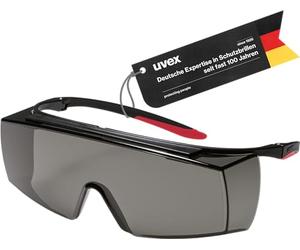 Uvex Super F OTG 9169 Sunglasses for Glasses Wearers - Protection Against Infrared, UV, Welding - Eye Protection for HPL/IPL Hair Removal - Without