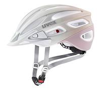 uvex true cc - lightweight all-round helmet for women - individually adjustable fit - expandable with LED light - sand-dust rose matt - 55-58 cm