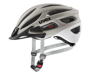 uvex true cc - lightweight all-round helmet for women - individually adjustable fit - expandable with LED light - oak brown-silver matt - 55-58 cm