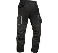 Uvex Tune-Up Men's Long Work Trousers - Robust Men's Work Trousers with Knee Pad Pockets - 35% Cotton - Black - 46