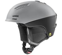 Uvex Ultra MIPS Ski Helmet: Rhino/Black: 51-55cm Size: 51-55cm, Colour
