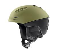 uvex Ultra Pro - Ski Helmet for Men and Women - Individual Fit - Magnetic Clasp - Leaf/Black - 55-59 cm