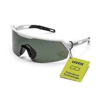 Uvex Ultrashield Protective Eyewear, Sporty Underwired Glasses with Polarized Lenses, Non-Slip Adjustable Nose Plate