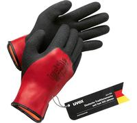 Uvex Unilite Thermo FC Warm Winter Protective Gloves Lined Unisex Adult Red/Black Size 09