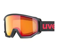 uvex Unisex-Adult, athletic FM ski goggles, black matt, one size