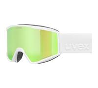 Uvex Unisex-Adult, blast FM ski goggles, white matt/green-clear, one size