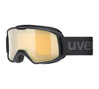 Uvex Unisex-Adult, elemnt FM ski goggles, black mat/gold-LGL, one size