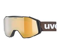 uvex Unisex-Adult, gravity FM ski goggles, black matt/gold-clear, one size