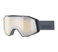 Uvex Unisex-Adult, gravity FM ski goggles, black matt/mirror platin, one size
