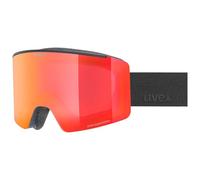 Uvex Unisex-Adult, ignite FM ski goggles, black matt/mirror red, one size