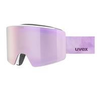 Uvex Unisex-Adult, ignite FM ski goggles, white matt/mirror rose, one size