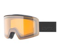 Uvex Unisex-Adult, ignite LG ski goggles, black matt/yellow, one size