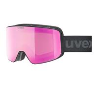 Uvex Unisex-Adult, pyrit pro FM ski goggles, black matt/mirror ruby, one size