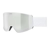 Uvex Unisex-Adult, scenic FM ski goggles, white matt/mirror silver, one size