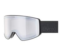 Uvex Unisex-Adult, scenic P ski goggles, black matt/mirror silver-pola, one size
