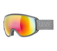 Uvex Unisex-Adult, topic FM sphere ski goggles, grey/rainbow-rose, one size