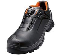 Uvex Unisex Adults Low Shoe 65312 S3 BOA 44 PU/Rubber W11 Fire and Safety, Nero, Arancione, 10 UK