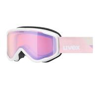 Uvex Unisex-Kids, speedy nova FM ski goggles, white matt/mirror rose, one size