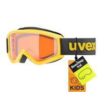 Uvex Unisex-Kids, speedy pro ski goggles, yellow-black/lasergold, one size
