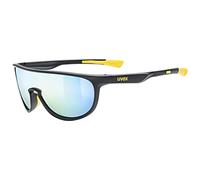 Uvex Unisex-Kids, sportstyle 515 sun glasses, black matt/mirror yellow, one size