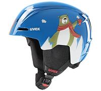 uvex Unisex-Kids, viti ski helmet, blue bear, 51-55 cm