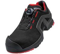 Uvex Unisex Low Shoe 65672 S3 Size 41 PU Sole W11 Fire and Safety, Nero Rosso, 10 UK