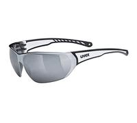 Uvex Unisex Sports Glasses, Black White, Silver, One Size